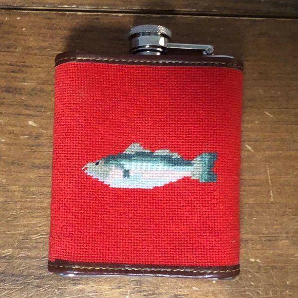 Bonefish Needlepoint Flask - Picture 2 of 2